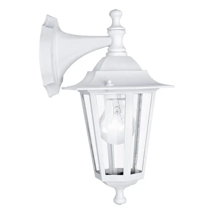 Eglo Aplique de pared aluminio blanco IP44 - Laterna5 - 1