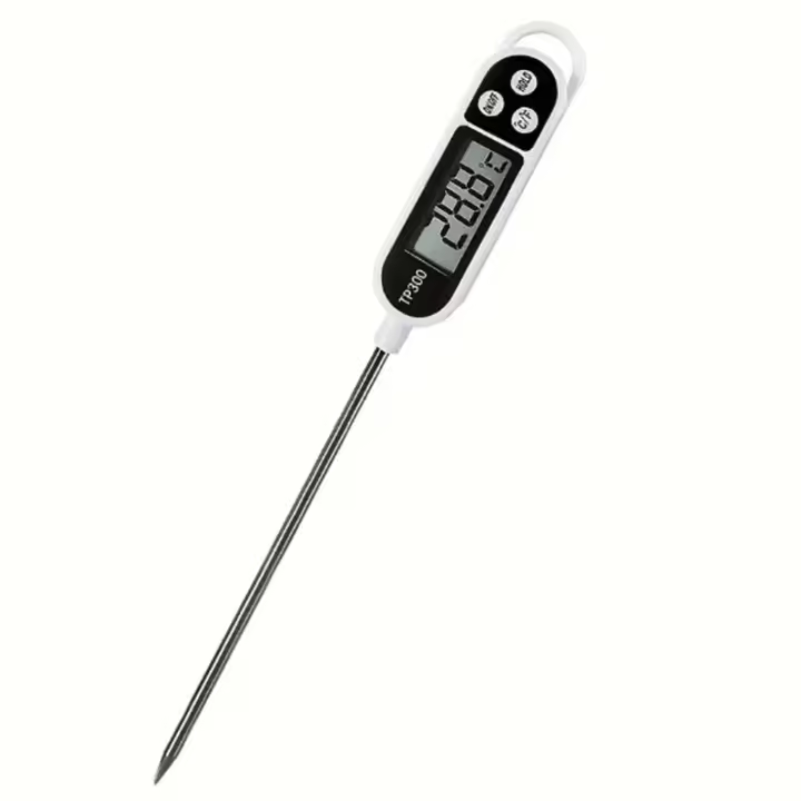 Termómetro Digital Para Alimentos Con Pantalla LCD Y Probar Para Carne Y Bebidas Lectura En Tiempo Real Electrodoméstico Para Cocina - 1