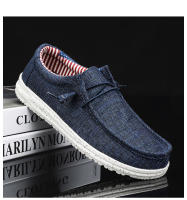 Zapatos Casuales Para Hombre En Lona Cómodos Y Ligeros Transpirables Zapatillas Planas Slip-on Para Conducir Talla Grande 47 - details 18