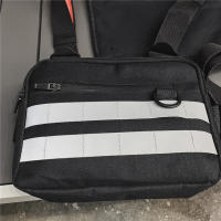 Bolsa De Pecho Multifuncional Para Hombres Y Mujeres En Tela Oxford Estilo Hip-Hop Callejero Con Cierre De Cremallera - details 3