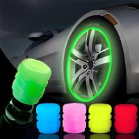 20Pc Luminous Valve Caps Fluorescentes Para Coche Motocicleta Bicicleta Cubiertas De Válvula De Noche Brillantes Accesorios De Estilo Para Ruedas De Coche - details 1