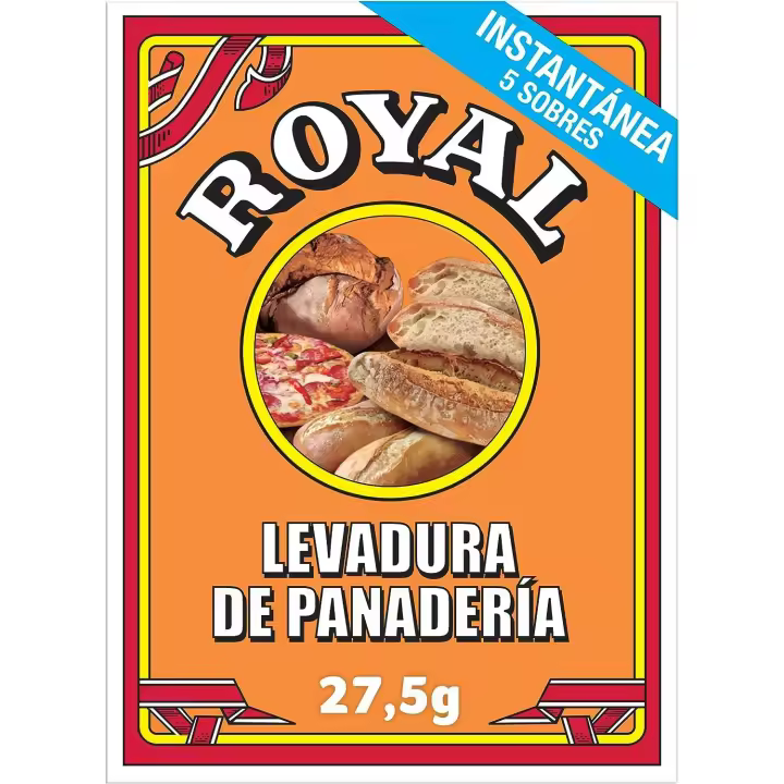 Royal- Levadura de Panadería Instantánea en Formato Polvo 5 sobres - 1