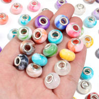 20Pcs Cuentas De Resina Estilo Pintura Chino Dos Colores Mezcladas Colgantes Sueltos Para Suministros De Joyería DIY Pulsera Cadena De Teléfono - details 19
