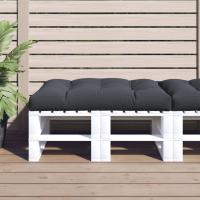 vidaXL Cojín para sofá de palets tela 120x80x12 cm en color Crema/Azul/Negro y más | acolchados duraderos para sofás de jardín terraza exterior - details 5
