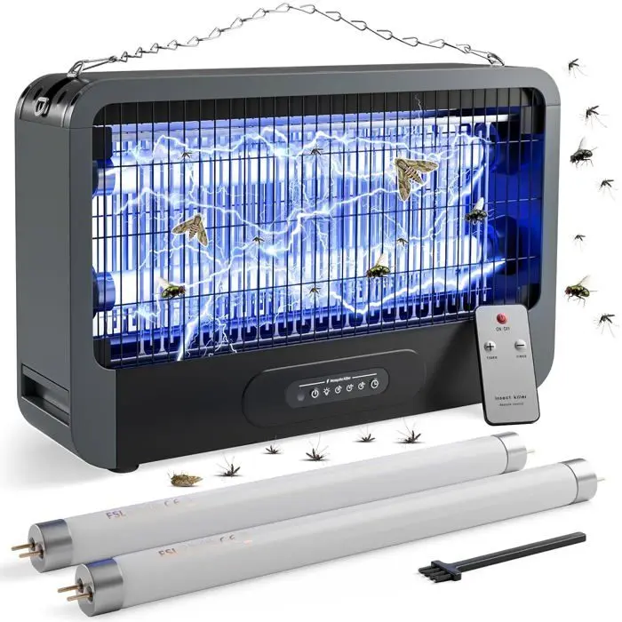 Lámpara eléctrica repelente de mosquitos para uso interior y exterior, 20 W, efectiva para 120 m² - 1