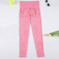 CHRLEISURE Pantalones De Yoga Para Mujer Lavados Leggings De Fitness Con Aros Treggings Elásticos Para Correr Actividad Física De Gimnasio - details 5