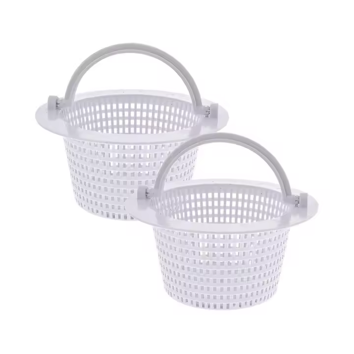Cesta de repuesto para skimmer de piscina con asa, paquete de 2 - Skimmer de pared para piscina elevada - 1