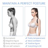 BIT Corrector de postura, enderezador de espalda ajustable para mujeres y hombres, corrector de postura cómodo para soporte de espalda, cuello y hombros (M) - details 4