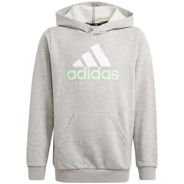 Sudadera con Capucha Adidas Essentials Two-Colored Big Logo Cotton Hoodie para niños unisex en color gris - 1