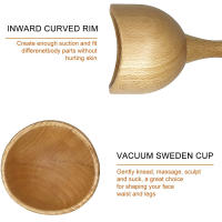 Herramienta De Masaje De Madera 6 En 1 Para Terapia Lymphática Desplazamiento Masajeador Anticelulitis Fascia Rodillo Masajeador Para Relajación Muscular Corporal - details 13