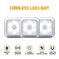 Lámpara De Pared LED Con Sensor De Movimiento Luz Nocturna Para Armario Escalera Dormitorio Corredor Decoración Interior Sin Cable - details 4