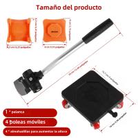 Dolly De Muebles Resistentes Con Ruedas 880LB Herramienta De Levantamiento Y Desplazamiento Fácil Rollos Grandes Para Muebles - details 5