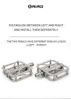Pedales De Bicicleta RIRO De Aluminio De Aleación Con 3 Rodamientos Antideslizantes Ultraligeros Y Gran Almohadilla Universal Tornillo De 14 Mm Para MTB Y Carretera - details 3