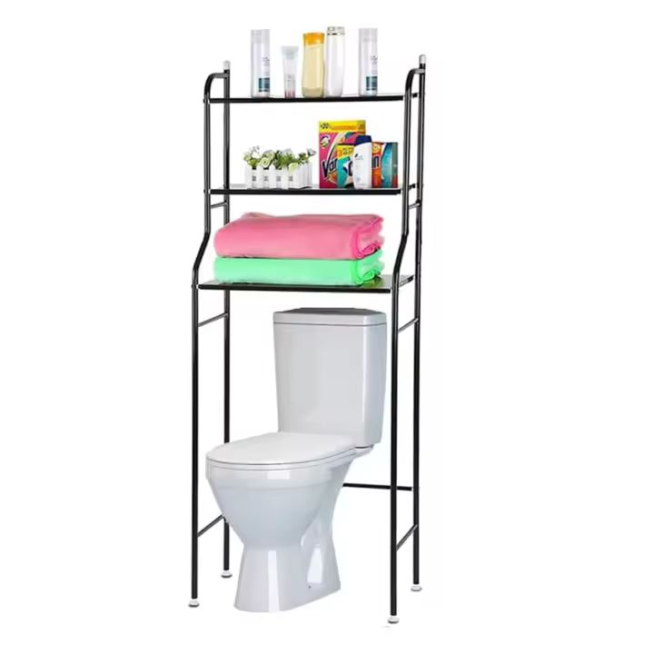 MAGIC SELECT Estantería de Baño sobre Inodoro | Ahorra Espacio con Baldas | Estante Almacenamiento Impermeable | Patas Ajustables en Altura - 1