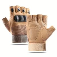 1Par De Guantes Tácticos Para Hombres Sin Dedos Ideal Para Deportes Al Aire Libre Tiro Caza Airsoft Y Ciclismo - details 16