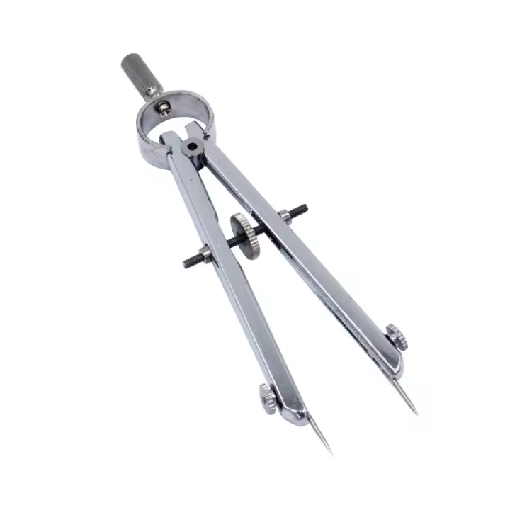 Regla De Acero Para Joyería Dorada Herramientas De División Y Medición Compás Protractor Divisores Afiladores Orinal China - 1