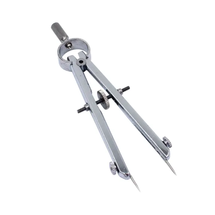 Regla De Acero Para Joyería Dorada Herramientas De División Y Calibración Con Escala Y Compás Ajustable Para El Trabajo De Joyería - 1
