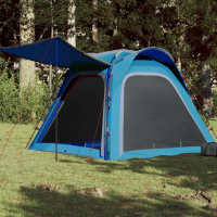 vidaXL Tienda Campaña 4 Personas Impermeable Apertura Rápida Toldo Color Gris y naranja,  Azul,  Verde y mas - details 1