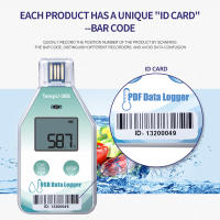 Logger De Temperatura USB Precisión Alta 32000 Puntos Registador De Termómetro Con Alarma Para Cadena Fría Refrigerada Generador De Reporte PDF - details 27