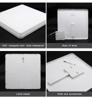 Lámpara De Techo LED Cuadrada 18W 24W 36W 48W Para Dormitorio Sala De Estar Cocina Foyer Iluminación Moderna Abs Plástico Polvo - details 11