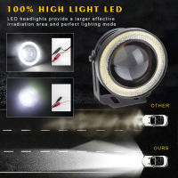Faros LED COB Automáticos 12V Luz Diurna DRL Impermeables Con Señal De Faros Antiniebla Luz Angel Eyes Para Coche - details 2