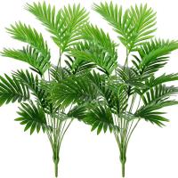 1pc Hojas De Palma Artificial 24 Hojas Hoja De Tortuga Falsa Monstera Grande Hojas De Palma Tropical Para Exterior Imitación De Hoja - details 0