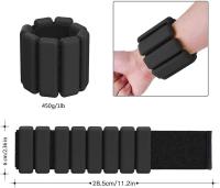 2 Piece Wrist Weights Ankle Weights Set Weight Cuffs for Foot or Wrist for Movement Walking Jogging Yoga Aerobics Pilates Weight Fitness Bracelet - details 2