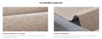 SONGMICS HOME Alfombra, 80 x 150 cm, Alfombra Antideslizante, Alfombra de Yute Sintético, Decoración del Hogar, para Salón, Dormitorio Comedor, Lavable a Máquina, Marrón Camello - details 1