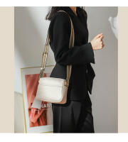 Bolso De Hombro Para Mujer En Cuero Sólido Con Correa Ancha De Tela Bolso Cruzado De Moda Con Cierre De Cremallera Bolsa De Mano Versátil - details 5