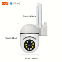 Cámara De Seguridad Inteligente WiFi 2.4G Interior Con Audio Bidireccional Y Vigilancia Por Movimiento Para El Hogar - details 4