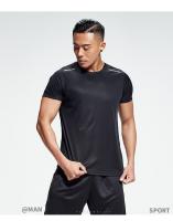 Camiseta Deportiva Para Hombres Verano Delgada Absorbente De Sudor Media Manga Rápida De Secado Seda De Hielo Camiseta Corta Para Correr Y Fitness - details 14