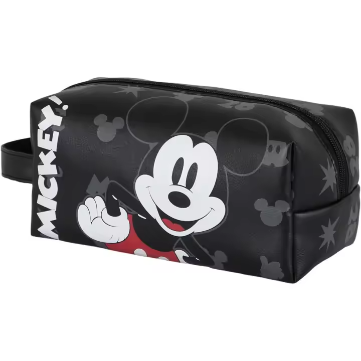 Disney Mickey Mouse - Neceser de Viaje Brick Plus, Negro, 25 x 12 cm | Bolsas y Viajes para Niños - 1