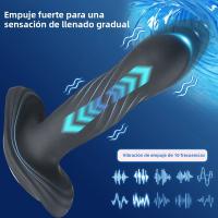 Vibrador Remoto Con Empuje Para Hombres Masajeador De Prostata Juguete Sexual Con Estimulación De G-Spot Y Ano Plug Anal Dildo De Silicona Médica - details 1