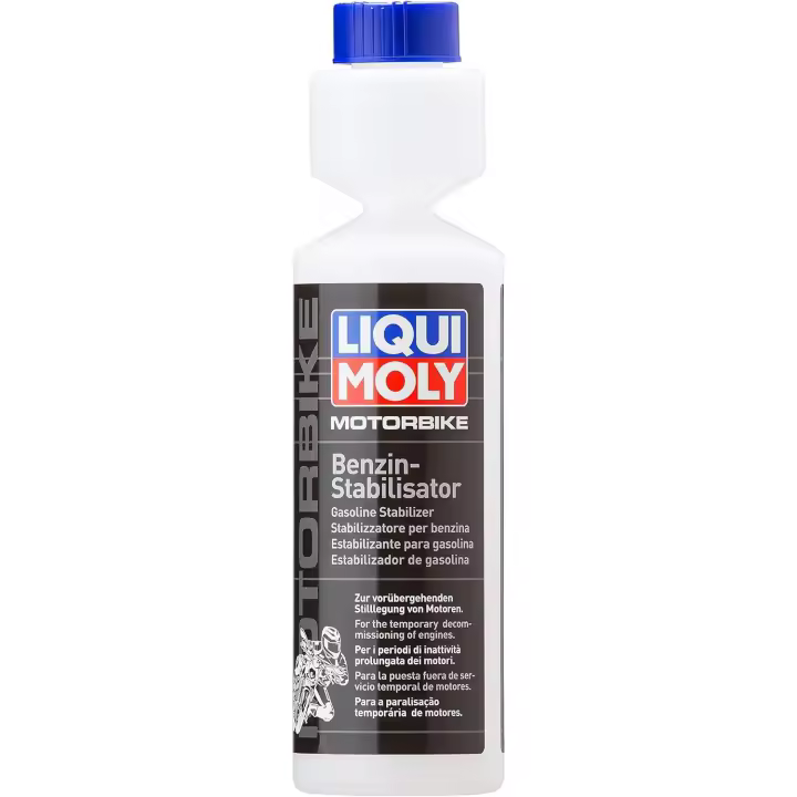 Liqui Moly Estabilizador de gasolina 250 ml - Para motocicletas de alta potencia - Protección contra envejecimiento y oxidación - 1
