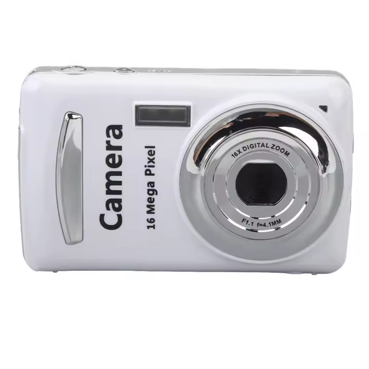 Cámara Portátil 2.4 Inch 1080P 16MP Con Zoom Digital 16X Auto Focus Y Estabilización De Eje Multiaxial Para Fotografía Y Video - 1