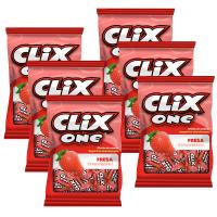 Pack 6 bolsas Clix One chicle con sabor a fresa bolsa 50g - details 0