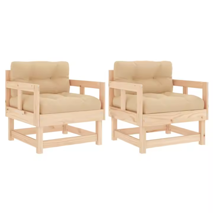 Madera maciza de Pino 2 UDS - 1