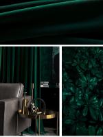 Cortinas De Velvet Nacarado Suave Y Lujosa Para Sala De Estar Y Dormitorio Estilo Nórdico Gruesas Alta Ocultación 70-90% - details 8