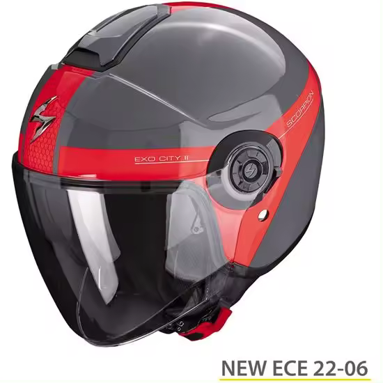 SCORPION EXO-CITY II SHORT GRIS-ROJO ECE 22.06 - 1