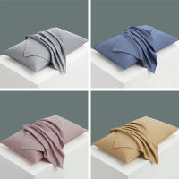 Funda De Almohada Rectangular De 1 Pieza En Color Sólido Tamaño 20x30 Pulgadas (50x76 Cm) Brown/Blue/Grey/Pink Para Ropa De Cama - details 0