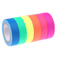 6 Rolls De Cinta Luminosa Seguridad Advertencia UV Reactiva Cinta Fluorescente Para Luz De Banda Neón Gaffer Decoración Para El Hogar - details 6