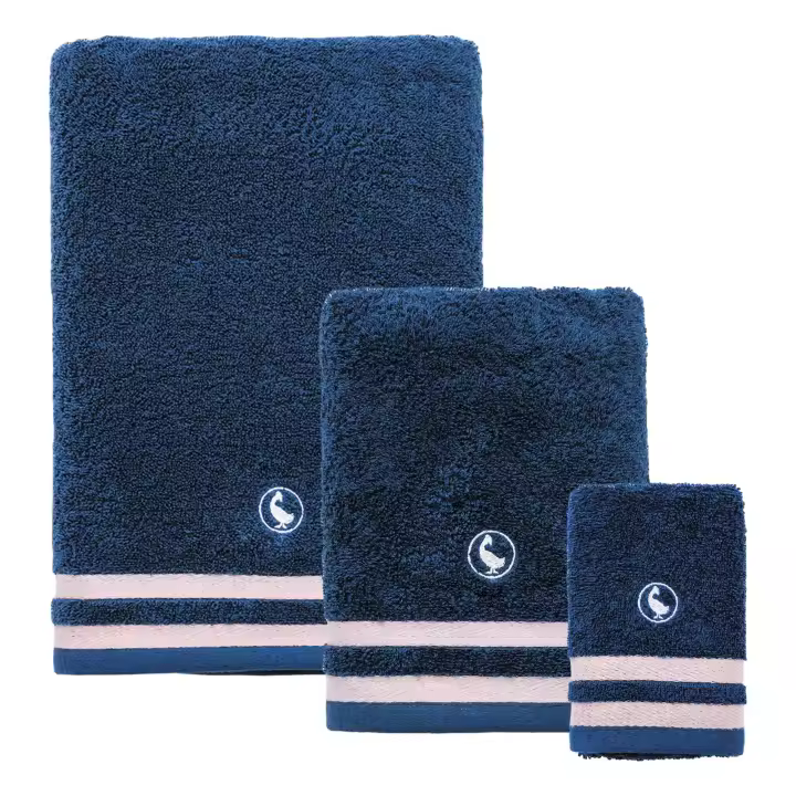 Set de Toallas de Baño 100% Algodón 500GSM Blanco El Ganso - (Cara 30x50cm + Manos 50x90cm + Ducha 70x140cm) - 1