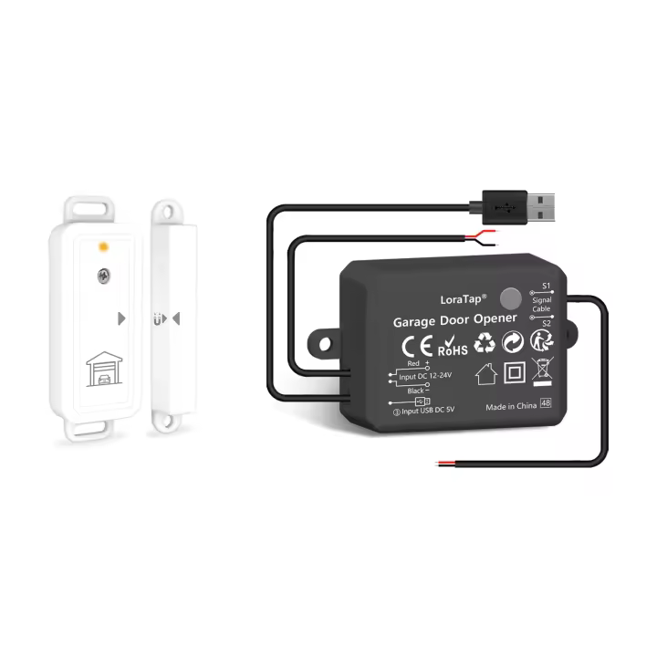 Controlador De Puerta De Garaje Inteligente LoraTap Tuya Compatible Con Google Assistant Y Alexa Sensor De Seguridad Inalámbrico - 1