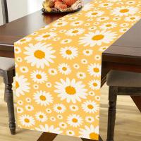 Corredor De Mesa En Forma De Margarita Para Fiesta De Cumpleaños Decoraciones Para Cocina Y Comedor Cubiertas De Tela Para Niñas Fiesta De Baño De Bebé - details 4