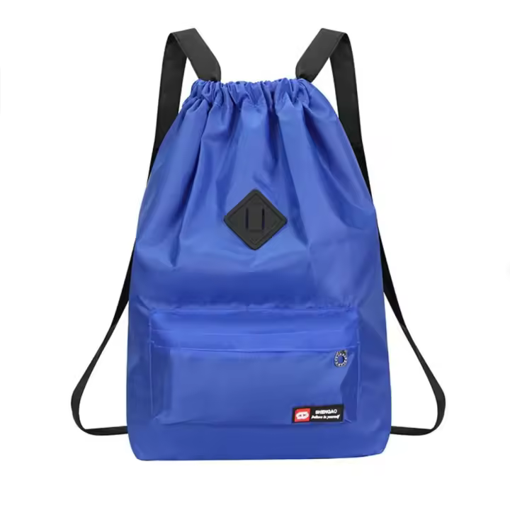 Mochila Estudiante Para Mujer Con Cordón Impermeable Gran Capacidad Moda INS Bolsa De Viaje Mochila Escolar Casual Sin Estampado - 1