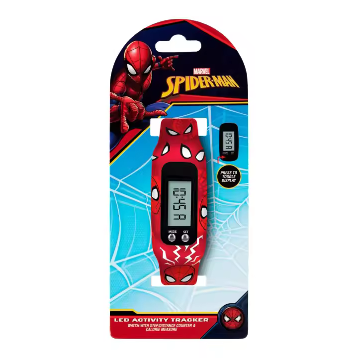 RELOJ DIGITAL SPIDERMAN CON MONITOR DE ACTIVIDAD CONTADOR DE PASOS - 1