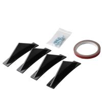 Nuevo 4pcsSpoiler Trasero Modificado En Patrón De Fibra De Carbono Roja Y Negra Para Coche Difusor De Bumper Anti-colisión - details 9