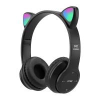 Auriculares De Juego Inalámbricos P47M Con Orejas De Gato Luminosas Y Micrófono Control LED Estéreo Para Teléfono Bluetooth Regalo - details 13