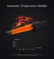 Rizador De Pelo Conico Profesional Cerámico Eléctrico Con Pantalla LCD Tenaza Individual Para Cabello Seco Máxima Temperatura 220°C - details 4