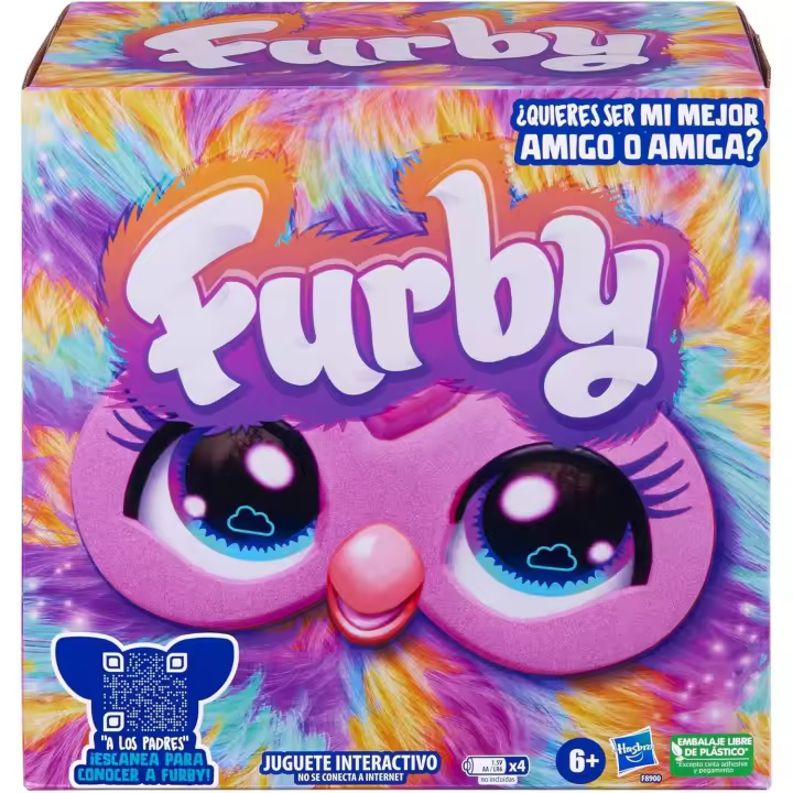 Furby Tie Dye, Juguete peluche interactivo - Versión en español (Hasbro F8900) - 1